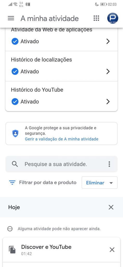 Google dados proteção segurança password