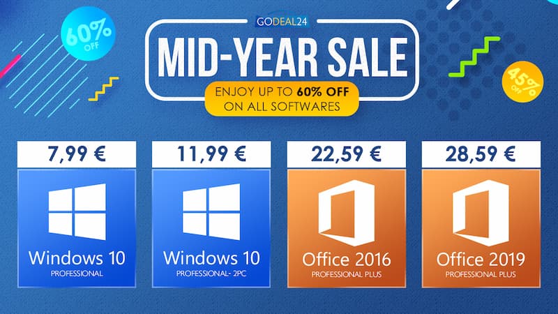 Tiroteio de segunda-feira: Windows 10 com chave digital a preço