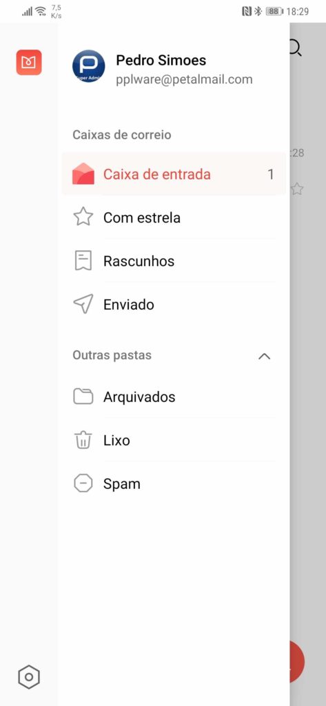 Huawei Petal Mail smartphones ecossistema