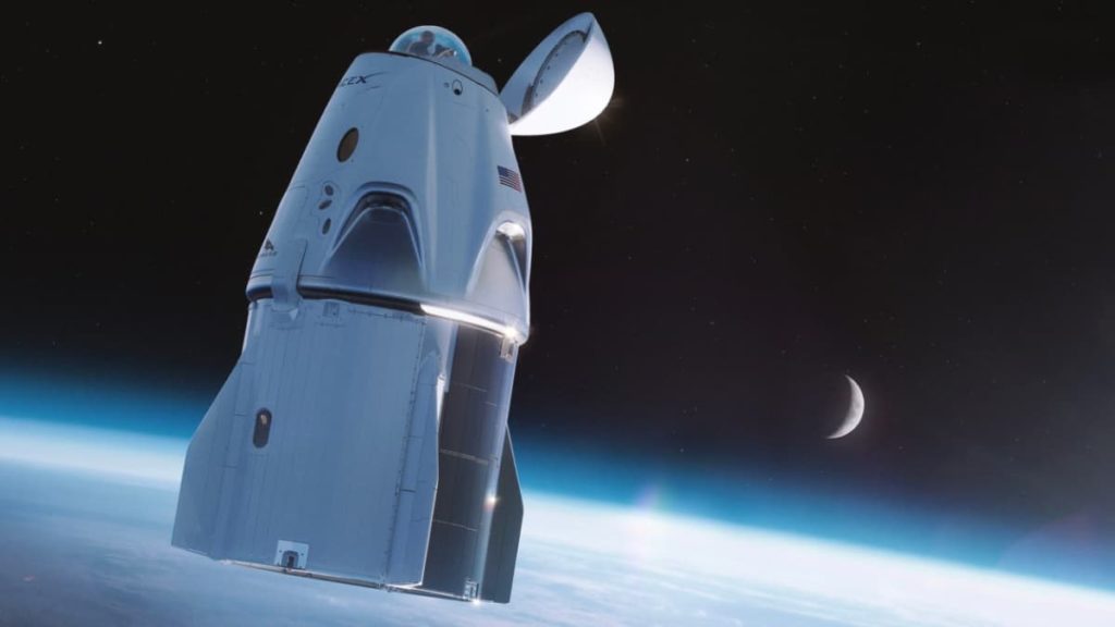 SpaceX terá nave espacial com o WC numa nova cúpula de vidro para viagens turísticas
