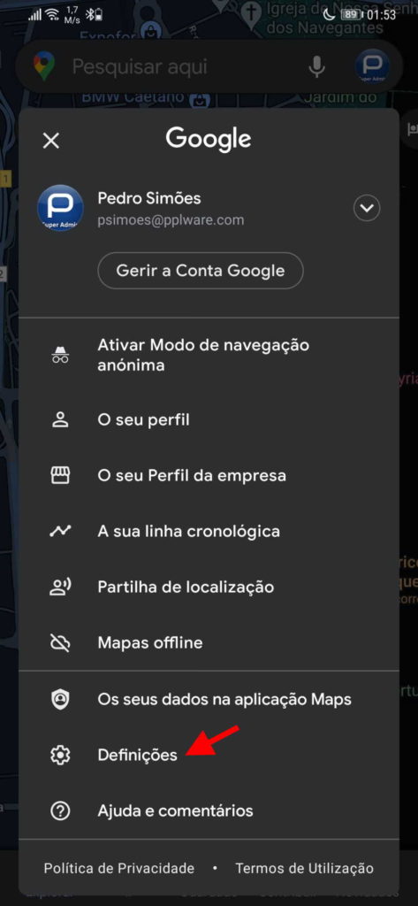 Google Maps música serviço viajar