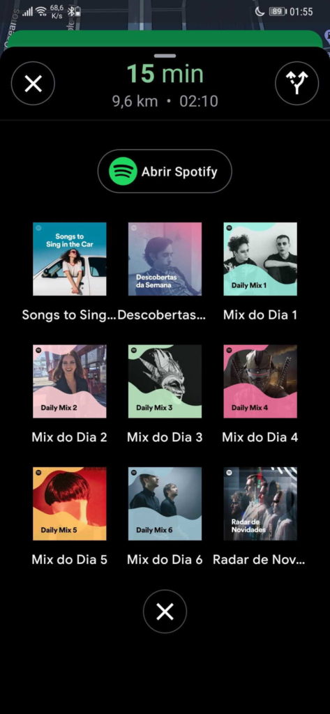 Google Maps música serviço viajar