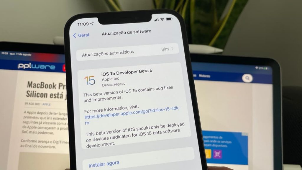 Apple lançou iOS 15 beta 5 para programadores e traz mais novidades