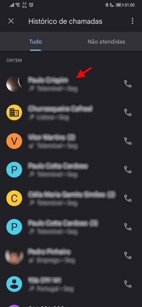 Telefone chamadas bloquear Android Google