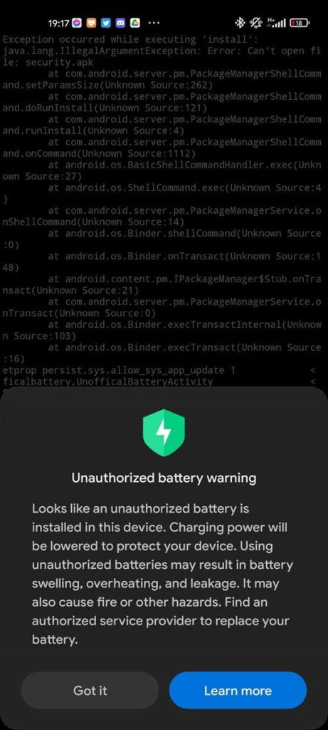 Xiaomi baterias carregamento alerta problemas