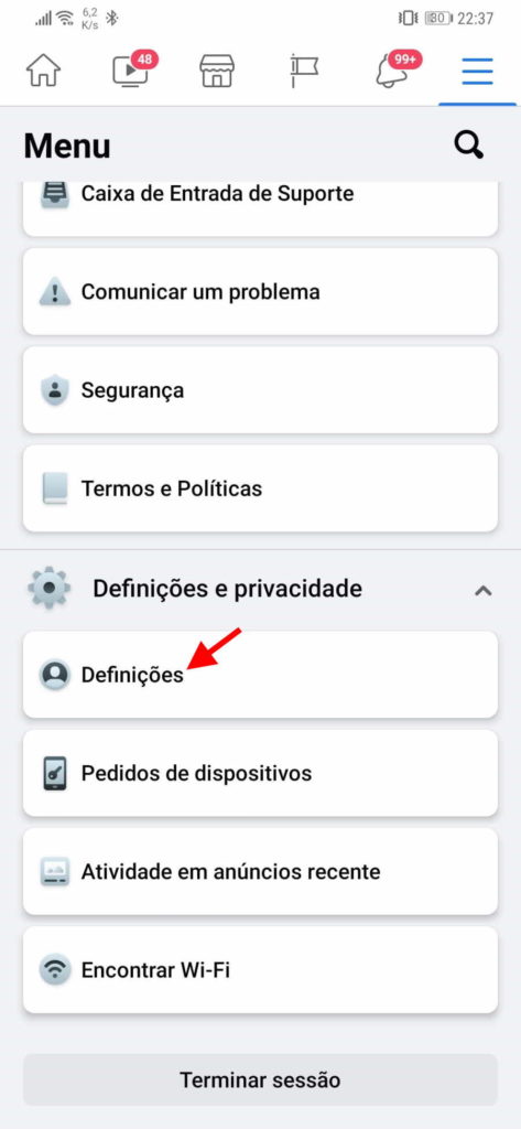 Facebook likes esconder publicações rede social