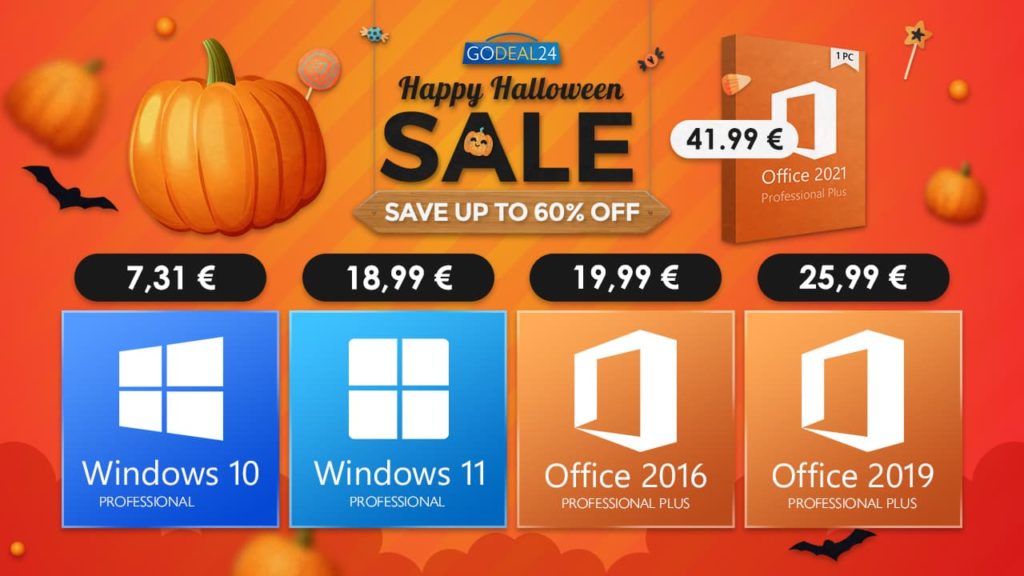 Atualize para o Windows 11 a partir do Windows 10 com a GoDeal24 Halloween Sale!