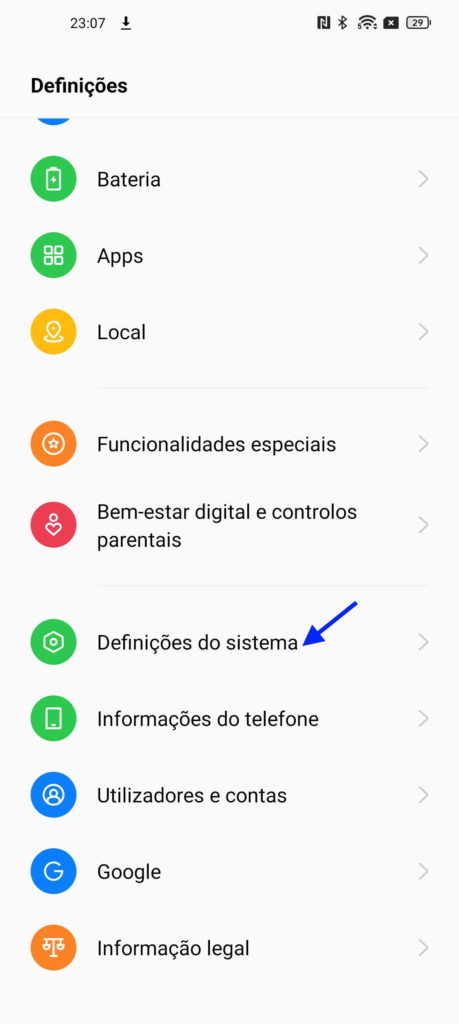 Android tempo ligado smartphone