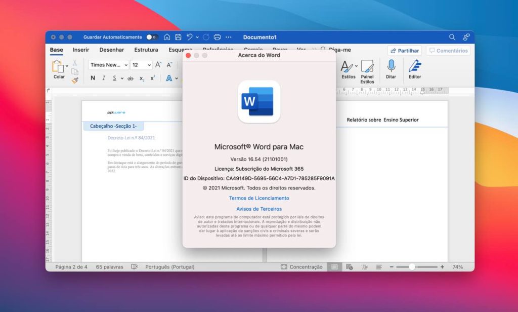 Word – Como ter cabeçalhos e rodapés diferentes num documento?