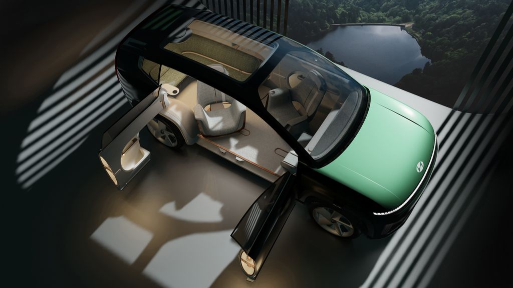 Hyundai SEVEN – o conceito de um carro elétrico que abre portas para uma sala de estar