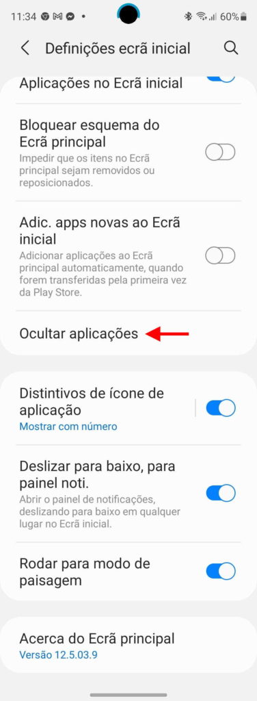 apps Samsung One UI smartphone Android ordenar