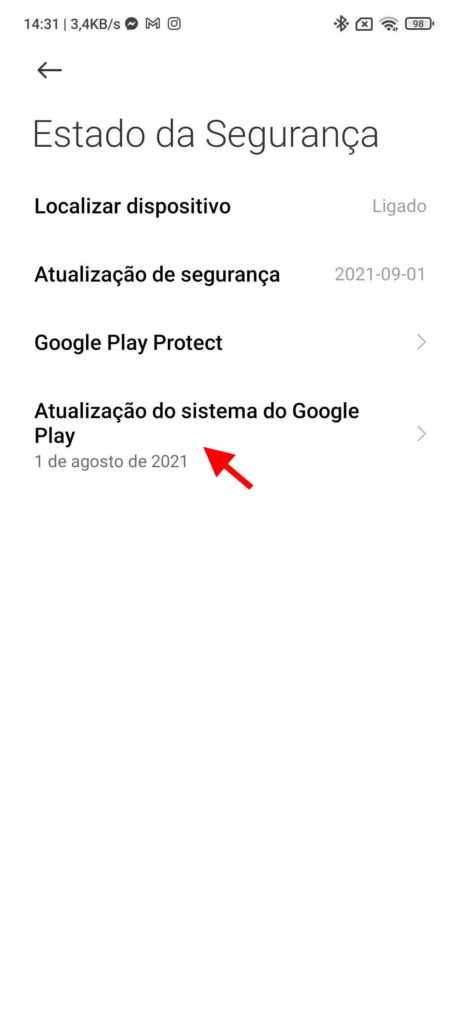 Google Play Android Xiaomi atualização