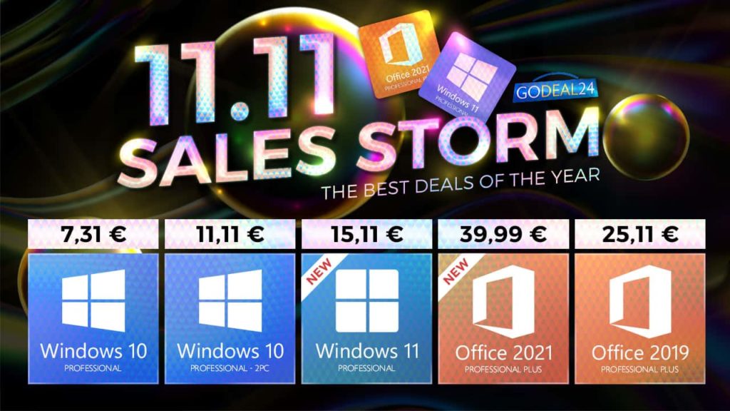 Aceda aos melhores preços da GODEAL24: Windows 10 Pro e Windows 11 em destaque!