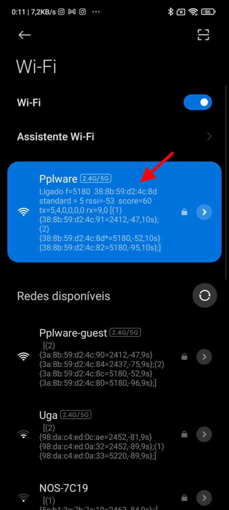 Wi-Fi Xiaomi QR smartphone rede