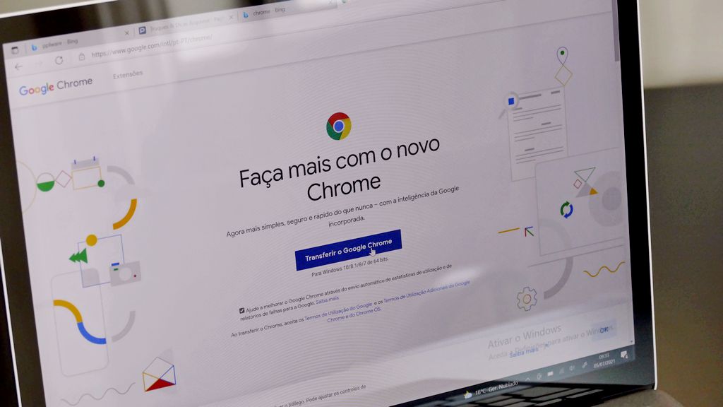 Tem mesmo a certeza que quer instalar o Chrome a partir do Edge?
