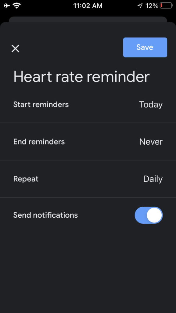 Google Fit iPhone ritmo cardíaco respiração