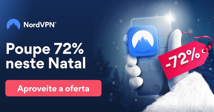 O Natal adiantou-se na NordVPN: plano de 2 anos por €2.92 por mês