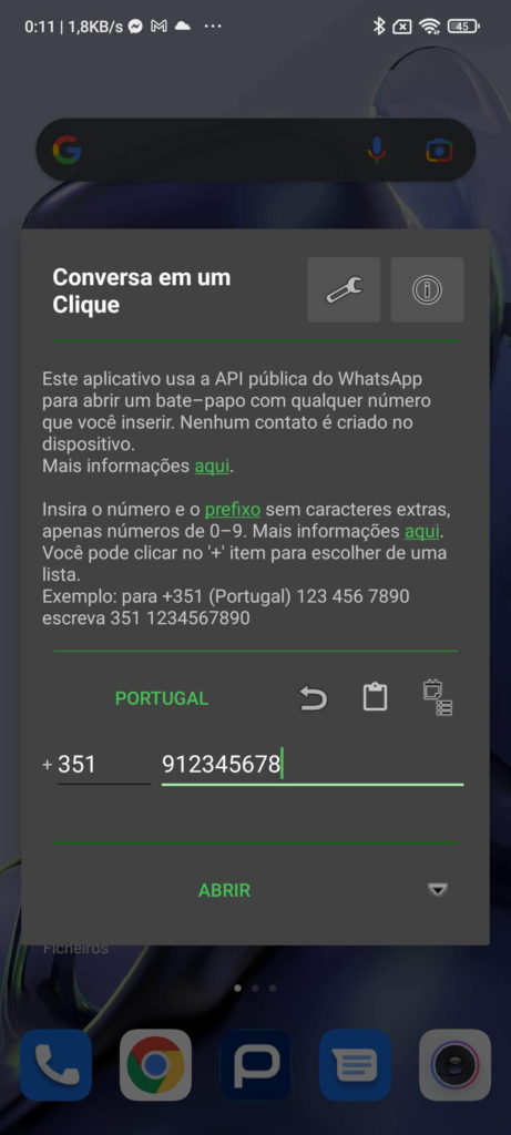WhatsApp contactos smartphone número app