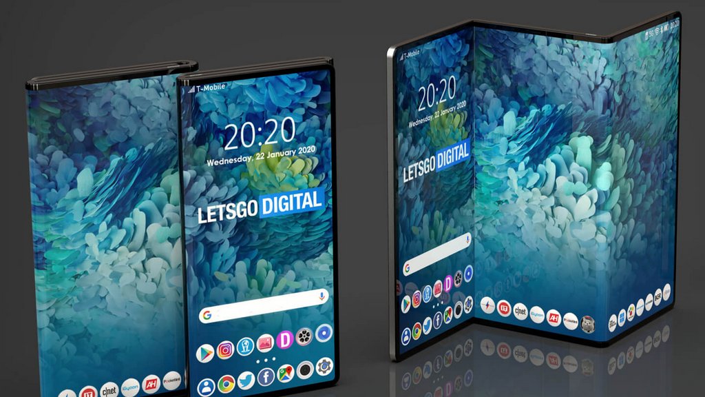 Samsung estará mesmo a trabalhar no seu smartphone tripartido e há mais detalhes