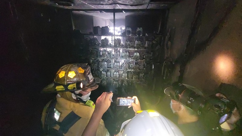 Possível sistema de mineração de criptomoedas incendeia-se na Tailândia