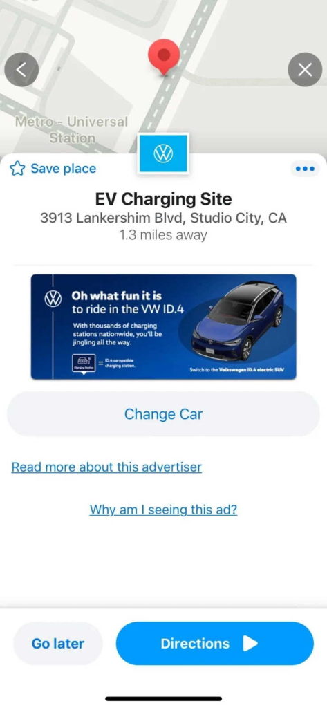 Waze carros elétricos carregadores Volkswagen
