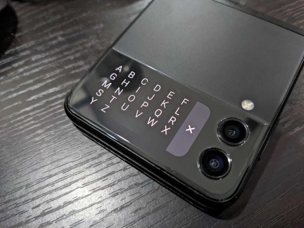 Samsung Galaxy Z Flip 3 CoverScreen OS dobrável smartphone
