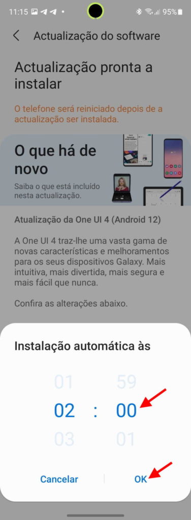 Android 12 One UI 4 Samsung atualização smartphones