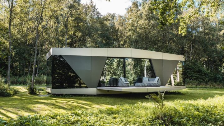 Imagem da The Space, uma casa pré-fabricada autónoma e inteligente