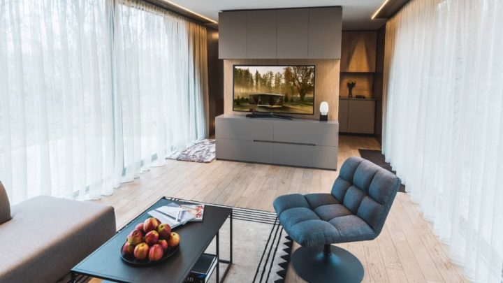 Imagem da The Space, uma casa pré-fabricada autónoma e inteligente