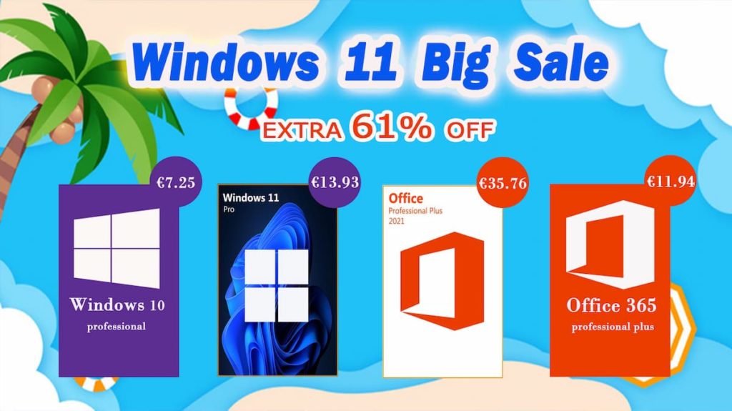 Chave digital do Windows 11 a 13,93€. Antivírus & Segurança também em promoção