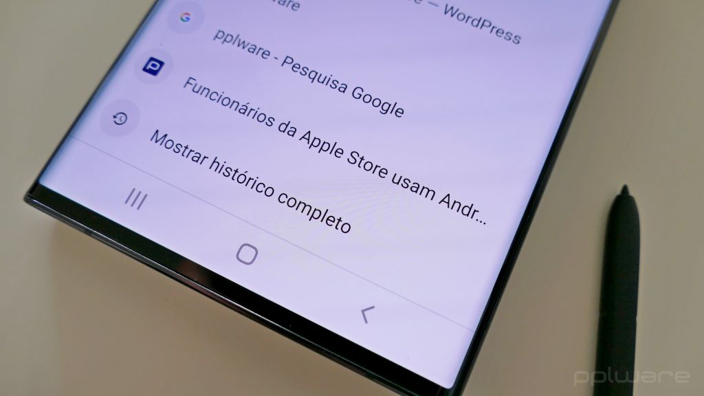 Android: Como aceder rapidamente ao último histórico do Chrome?