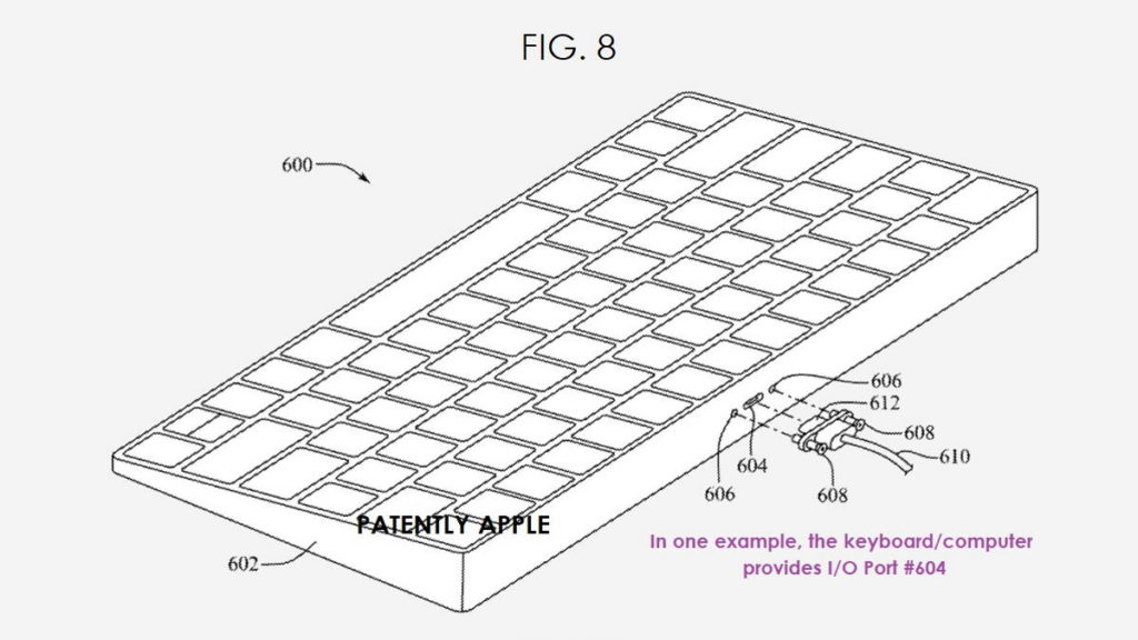 Apple teclado PC patente