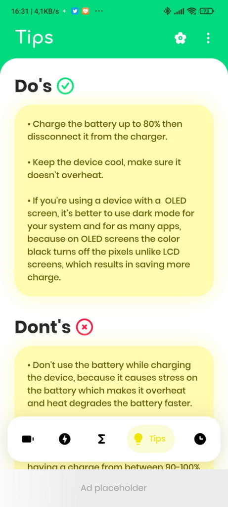 bateria Android smartphone Electron informação