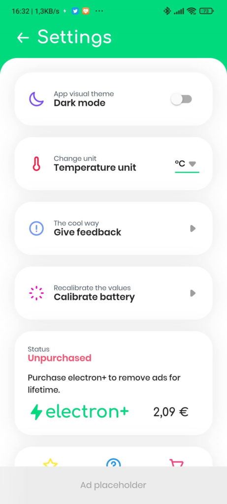 bateria Android smartphone Electron informação