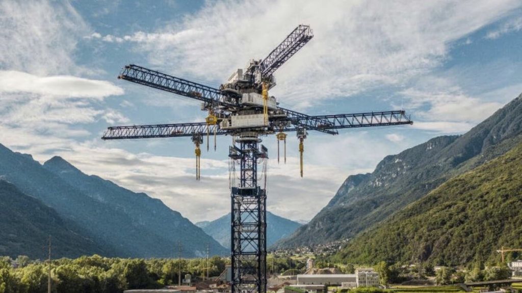 Esta grua não é exatamente uma grua, é uma bateria para armazenar e fornecer energia