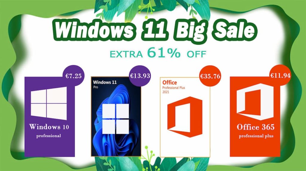 Primavera traz ainda mais descontos: Windows 10 a €7.25 ou Windows 11 a €13.93