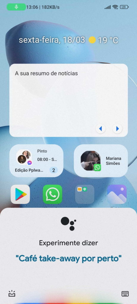Android música detetar tocar app