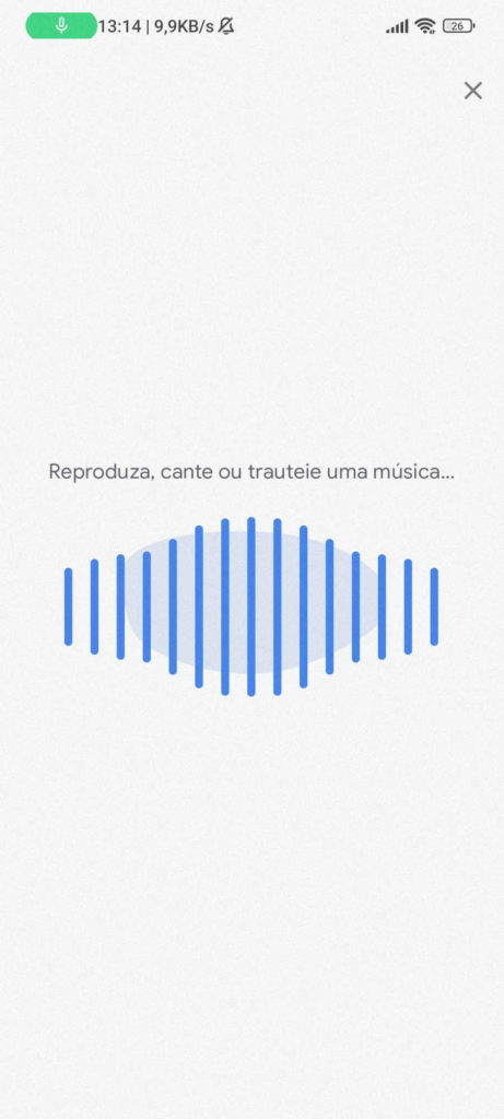 Android música detetar tocar app