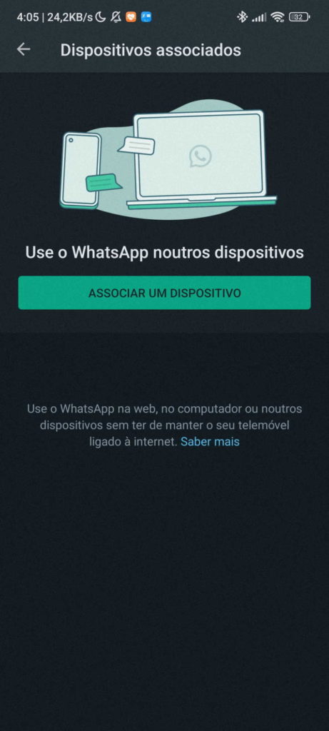 WhatsApp multi-dispositivos smartphone browser serviço
