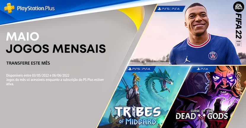 Jogos grátis no Playstation Plus para Maio de 2022