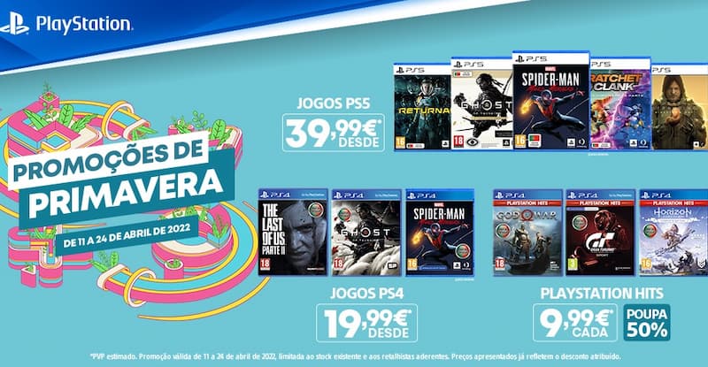 Promoções de Primavera reforçadas na PlayStation