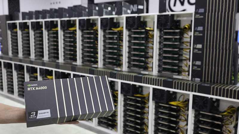 Descoberto sistema de mineração com cerca de 160 de gráficas Nvidia RTX A4000 no Vietname