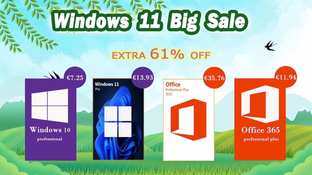 Descontos para todos: Windows 10 a 7,25€, Windows 11 a 13,93€. Antivírus e mais em saldo