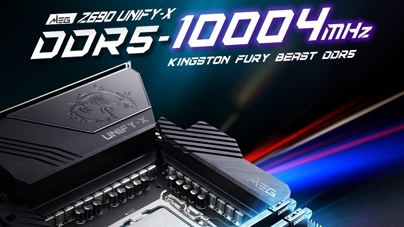 MSI consegue levar a memória DDR5 a alcançar 10004 MT/s em overclock
