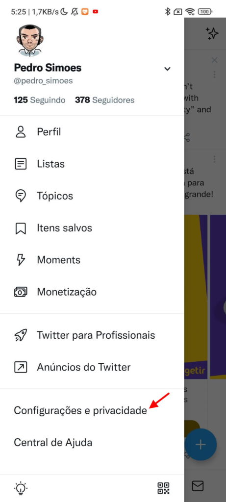 Twitter eliminar conta utilizadores