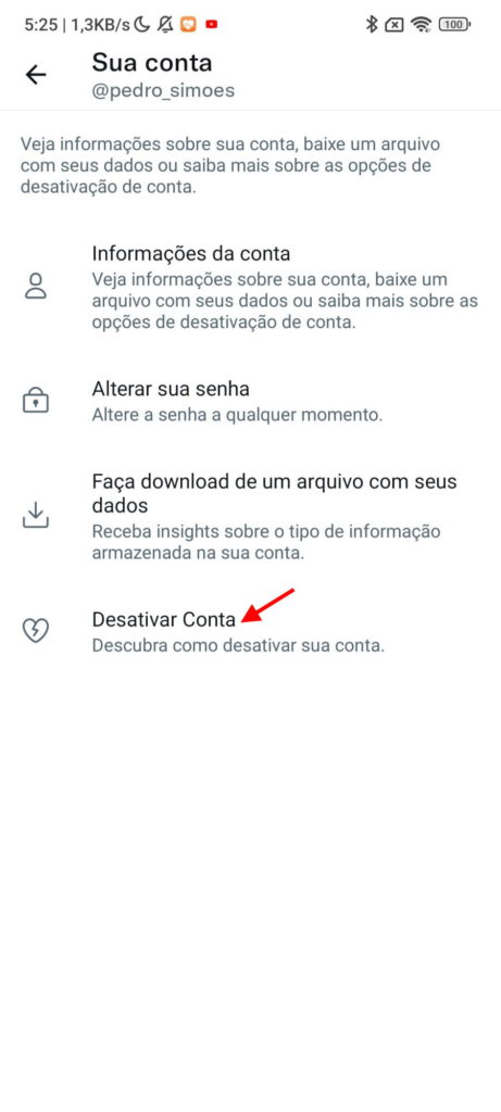 Twitter eliminar conta utilizadores