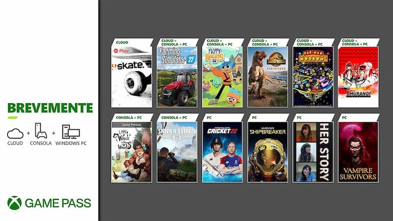 Xbox revela próximas entradas no Xbox Game Pass