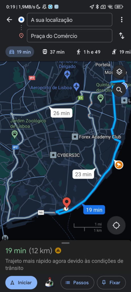 Google Maps Street View carro imagens