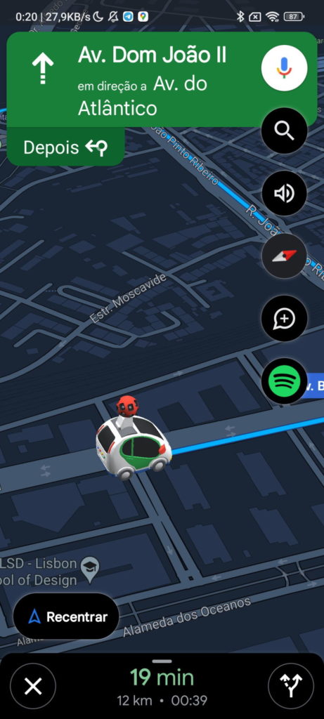 Google Maps Street View carro imagens