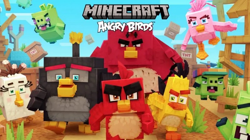 Angry Birds vão também fazer parte do jogo Minecraft